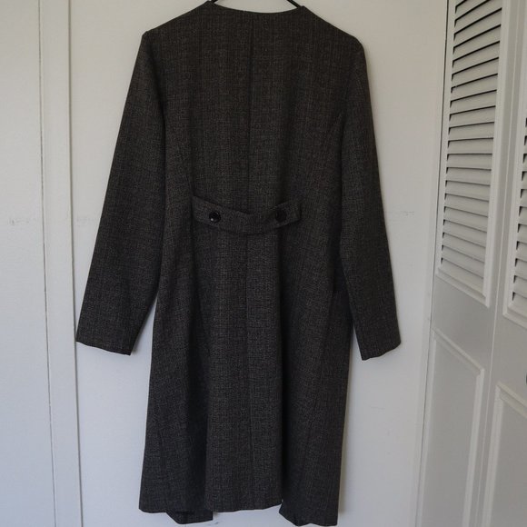 PERCEPTIONS Dress and Long-Line Jacket Set Gray 12 - Picture 5 of 13